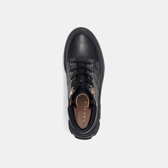 NWT Coach Outlet Royce Bootie In Signature Canvas - Picture 3 of 6